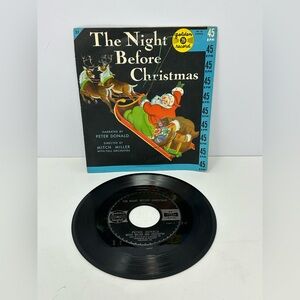 Peter Donald / Mitch Miller The Night Before Christmas 7” 45 Golden Record VG+!!